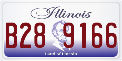 IL license plate B289166