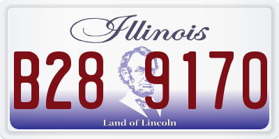 IL license plate B289170