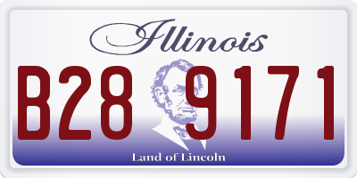 IL license plate B289171