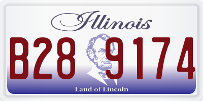 IL license plate B289174