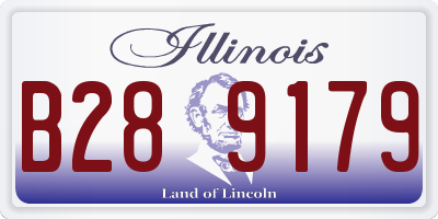 IL license plate B289179