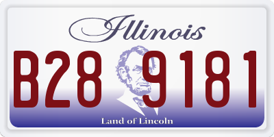 IL license plate B289181