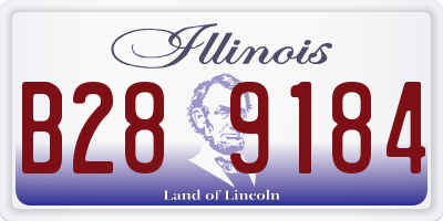 IL license plate B289184