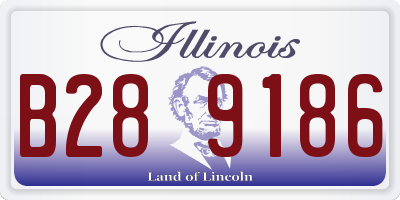 IL license plate B289186