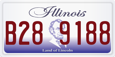 IL license plate B289188