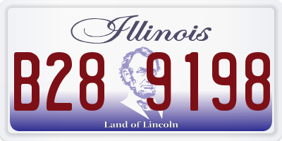 IL license plate B289198