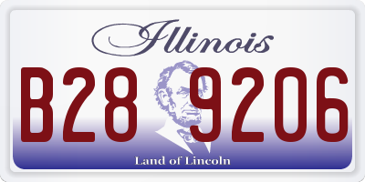 IL license plate B289206