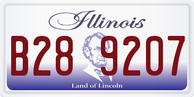 IL license plate B289207