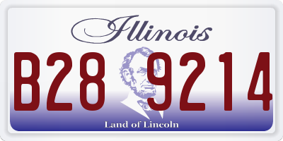 IL license plate B289214