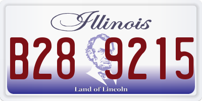 IL license plate B289215