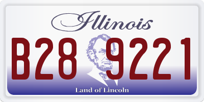 IL license plate B289221