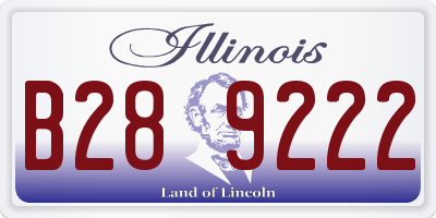 IL license plate B289222
