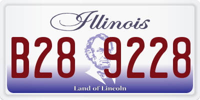 IL license plate B289228