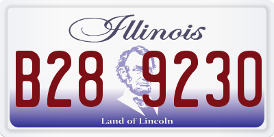 IL license plate B289230