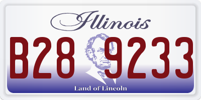 IL license plate B289233