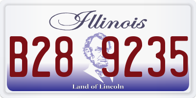 IL license plate B289235
