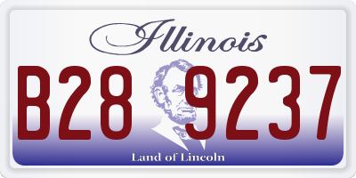IL license plate B289237