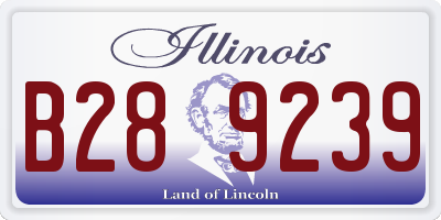 IL license plate B289239