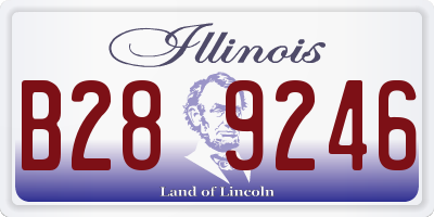 IL license plate B289246