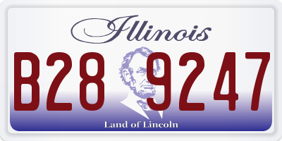 IL license plate B289247