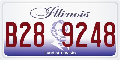 IL license plate B289248