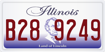 IL license plate B289249