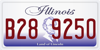 IL license plate B289250