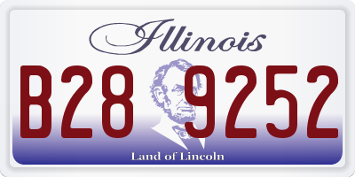 IL license plate B289252