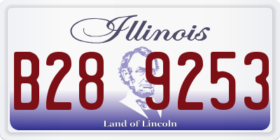 IL license plate B289253