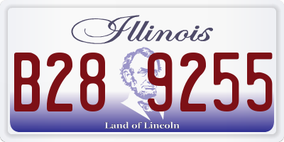 IL license plate B289255