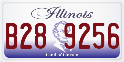 IL license plate B289256