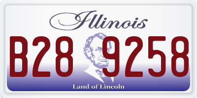 IL license plate B289258