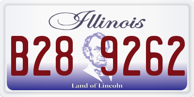 IL license plate B289262
