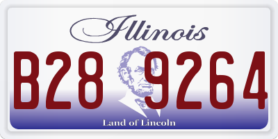 IL license plate B289264