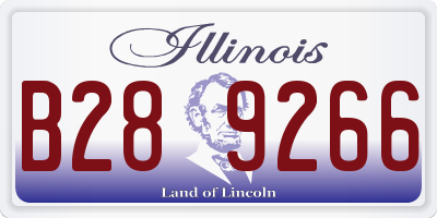 IL license plate B289266