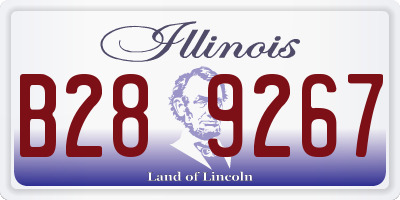 IL license plate B289267