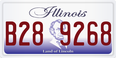 IL license plate B289268