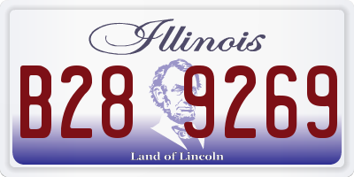 IL license plate B289269