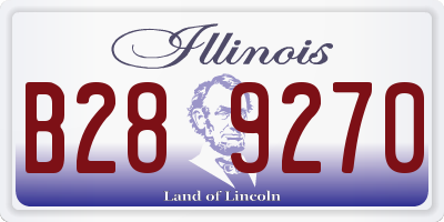 IL license plate B289270