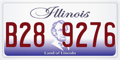 IL license plate B289276