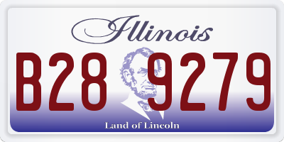 IL license plate B289279