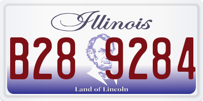 IL license plate B289284
