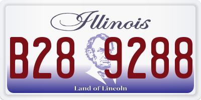IL license plate B289288
