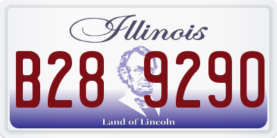 IL license plate B289290