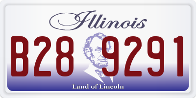 IL license plate B289291