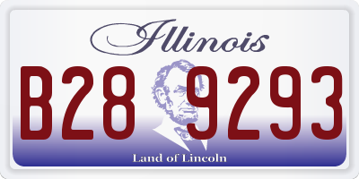 IL license plate B289293