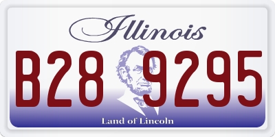 IL license plate B289295