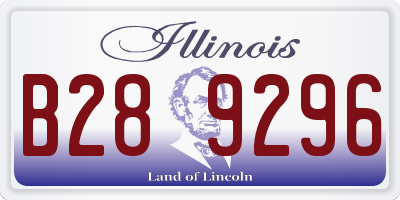 IL license plate B289296