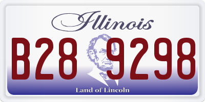 IL license plate B289298
