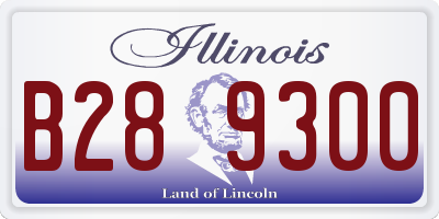 IL license plate B289300